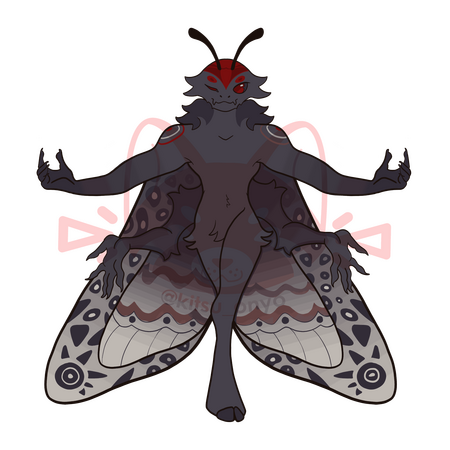 Amalgamoth - OC Moth Sona (Fullbody) Piece