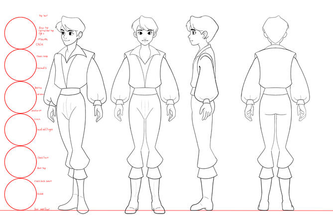 2D Animation Capstone - Character Sheet