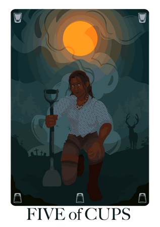 RDR2 - Charles Smith - Tarot Card Fan Art